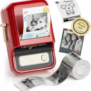 NIIMBOT B21 Pro Label Maker, 300DPI HD Label Printer, Ideal for Notes,Photos, Study Graphics, Memo Maker,50x30mm Label(Red)