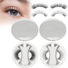Higu clace Magnetic Eyelashes with Applicator 2 Pairs Magnetic Eyelashes No Glue Needed Reusable Magnet Lashes Natural Look Easy to Wear and Remove(NZH-A+G)