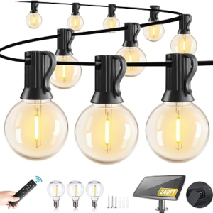 YUSIST 240Ft Solar String Lights Outdoor