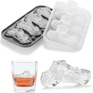 Nax Caki 3D Motorcycle Ice Cube Tray, Large Silicone Fun Shapes Ice Cube Mold for Whiskey, Cocktails, Bourbon, Motorcycle Gifts for Men Holiday Stocking Stuffers