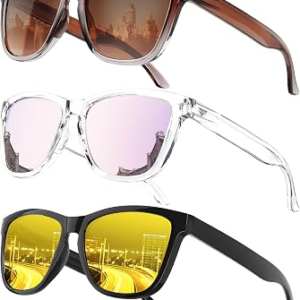 QALLY Polarized Sunglasses 3 Pack