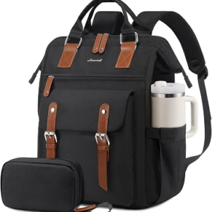 LOVEVOOK Laptop Backpack for Women, Teacher Nurse Work Laptop Bag, Waterproof Travel Backpack Purse, Business Computer Backpack, Book bag College Gift Nursing Backpack, 15.6 Inch