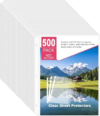 Sheet Protectors 500 Pack | Fits 8.5×11 Paper & 3-Ring Binders | Glare-Reducing Textured Surface with Reinforced Edges | Acid-Free Top-Loading for Home, School & Office