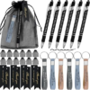 ANPHILE Employee Appreciation Gifts Bulk, 24 Pack Thank You Gifts | for Coworkers Staff Teachers Nurses Volunteers Includes Inspirational Keychains Pens Thank You Cards and Organza Gift Bags