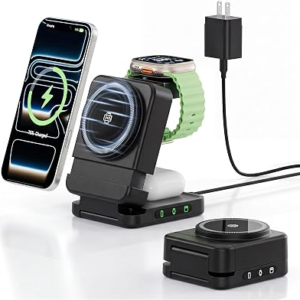 FREEFISH 3-In-1 Foldable Wireless Charger