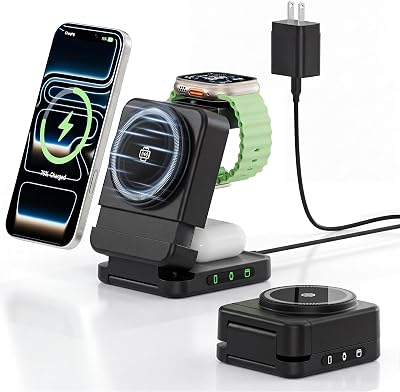 FREEFISH 3-In-1 Foldable Wireless Charger