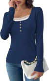 WIHOLL Womens Long Sleeve Tops
