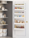 NQW 6-Tier Hanging Pantry Organizer, Metal Spice Rack Storage for Kitchen Laundry Bathroom Cabinet, White