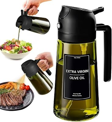 XBLLCYIV 2 in 1 Glass Olive Oil Sprayer