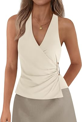 PRETTYGARDEN Womens Halter Top
