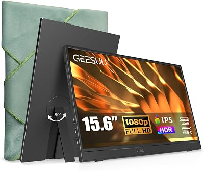 GEESUU Portable Monitor With Magic Sleeve Cloth