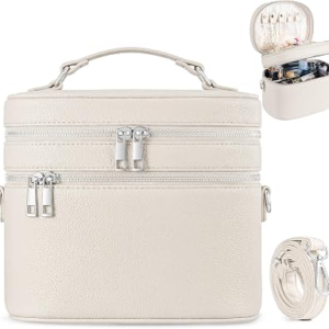 CYSIYU Leather Makeup Bag