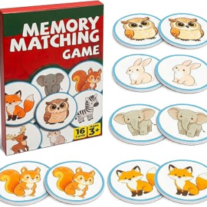 Memory Matching Game for Kids Ages 3 and Up – Soft Felt Material | Animal Matching Game