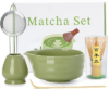 Matcha Whisk Set – 5PCS Matcha Set Includes 17OZ Chawan with Spout, Bamboo Chasen Whisk with Ceramic Holder, Matcha Scoop and Stainless Sifter, Matcha Kit for Ceremony, Gift for Matcha Lovers