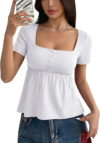 COCCKO Womens Babydoll Top