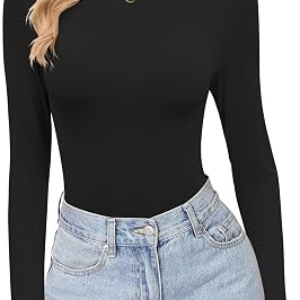 EKOUAER Womens Turtleneck Shirts
