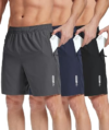 LITTLE BEAUTY 3 Pack Mens Athletic Running Shorts