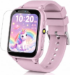 Smart Watch for Kids, Pink | 26 Games, Camera, Music Player, Alarm Clock & Calculator & Pedometer