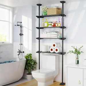 SUNALLY Over The Toilet Storage Shelf, 4-Tier