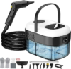 Pressurized Steam Cleaner, 3-Level Adjustable Handheld Steamer Cleaning for Home, 15s Fast Heat-Up & 47.3oz Tank, 2500W Multi-Surface Portable Steamer for Floor/Grout/Car/Kitchen & Bathroom
