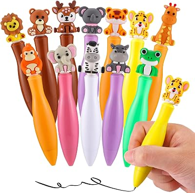 BESARME 12 Pcs Fun Pens, Back to School Supplies Bulk Birthday Gifts | Party Favors, Goodie Bags Stuffers, Prizes for Classroom,Smooth Writing School Reward Set