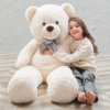 Misscindy Giant Teddy Bear Plush Stuffed Animals for Girlfriend or Kids 47 inch, (White)