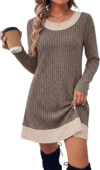 OFEEFAN Sweater Dresses