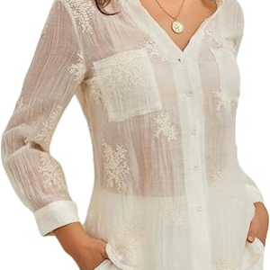 Ystguic Womens Button Down Shirts