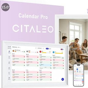 Digital Calendar, 15.6-Inch Smart Calendar For Wall With WiFi, Chore Chart/Meal Planner, AI Photo Repair&Voice Record Wall Planner, Touchscreen Display for Family Schedules, No subscription