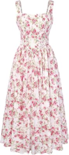 SCARLET DARKNESS Floral Corset Sundress