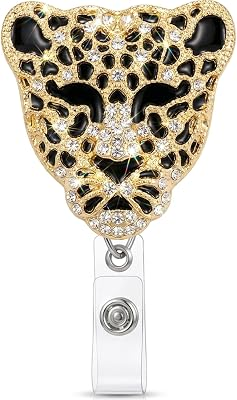 Badge Reel for Nurse Medical, Bling Camellia Flower Retractable ID Badage Holder for Occupational Therapy Gifts Funny Badge Holder for Teachers Students Employees ID Badge