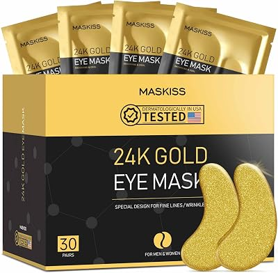 24k Gold Under Eye Patches 30 Pairs
