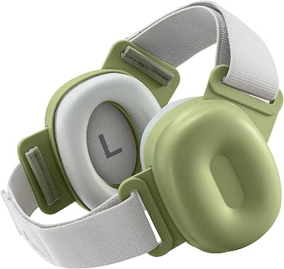 Baby Hearing Protection Earmuffs, 25dB, CE, 25° Headband, 2-48M | Baby Noise Reduction Headphones, Toddler Ear Protection for Airplanes, Fireworks, Concerts and Sports Events