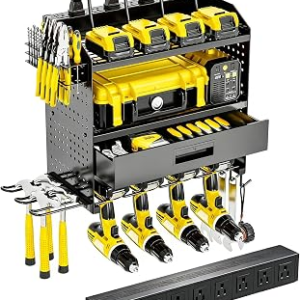 SEENWUUN 4 Layers Power Tool Organizer Wall Mount