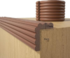 Baby Proofing Wall Corner Protector,Edge Guard Corner Protector,6.56ft Thinken Soft Corner Protectors Pre-Taped Soft Rubber Foam Edge Cushion for Furniture (Coffee Brown, 6.56Ft x 5.9″ W x 0.47″ Th)
