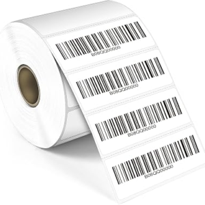 L LIKED 3″ x 1″ Thermal Labels, Blank Removable Labels with No Residue, Water and Oil Resistant, Use for Both Home and Office (1 Roll, 1400 Labels)