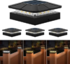 FLAOW 4×4 Solar Post Cap Lights Outdoor 4 Pack