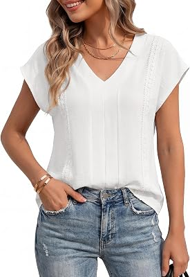PLENEAL Women Womens V Neck Tops