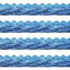 72 Feet Ocean Waves Bulletin Board Borders Under The Sea Scalloped Border Trim Paper Blue Ocean Theme Borders Beach Classroom Decoration for Summer Boho Back to School Theme Party Classroom Decor
