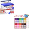 72 Pack Disappearing Purple Glue Sticks Bulk for Kids and 160 Count 10 Assorted Colors Washable Markers Bulk,Back to School Supplies, Teacher Classroom Must Haves & Essentials
