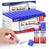72 Pack Glue Sticks Bulk for Kids, Disappearing Purple Glue Sticks for Classroom and Teacher Supplies.0.18 OZ kids glue Dries Clear, Non-Toxic, Washable, Back to School Supplies and Student Must Haves