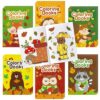 72Pcs Animal Theme Coloring Books for Kids Bulk Fall Mini Coloring Booklet Autumn DIY Art Drawing Book with Squirrel Hedgehog for Toddlers Halloween Thanksgiving Birthday Party Favor Goodie Bag Filler