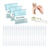72 PCS Sticky Ear Cleaner 2026 New Upgraded Reusable Adhesive Ear Wax Removal Swabs Gentle Soft Ear Pick Cleaner for Family Cleaning Ears Earplugs Headphones and Other Devices