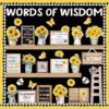 72 Pcs Sunflower Classroom Bulletin Board Set Motivational Flower Bulletin Board Decoration Inspirational Cutout Classroom Door Decoration for Middle High School Office Home Teacher Wall Supplies