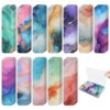 72 Pieces Anxiety Sensory Stickers with Storage Box - Sensory Stickers 2 Textured Surface - Fidget Strips for Office Desk Adult Stress (Marble)