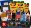 72 Piece School Supplies Set for Kids, Includes Crayons, Pencils, Notebooks, Glue and More, Back to School Supply Essentials for Elementary Girls, Boys, Student, Classroom and Office
