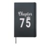 75th Womens Birthday Hardcover Journal, Black