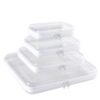 7.5 x 3.9 Inch Clear Zipper Storage Bag, PET Plastic Pouch for Carry-On Luggage and Drawer Organization (1 Pack)