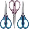 7'' Children Scissors,Kids Scissors for Ages 6-8,8-10,Safety Pointed Tip,Soft Comfort-Grip Ambidextrous for Right & Left Hand,Craft Scissor for School,Classroom,Home Use,3 Pack