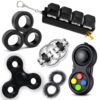 7PCS Fidget for Adults,Fidgeting Game,Keyboard Fidget, Figette Spinner Figits Rings Stress Anxiety Relief Silent Stocking Gift